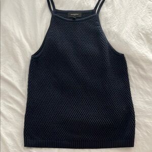 Banana Republic Factory Navy Knit Sleeveless Top